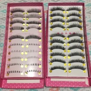 15pairs eye lashes and clip only $15